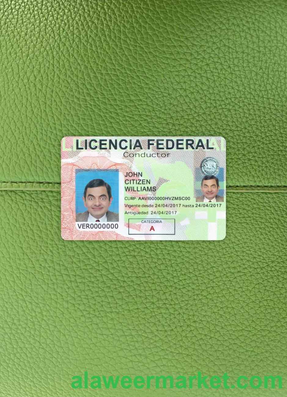 Mexico driving license photolook FRONT